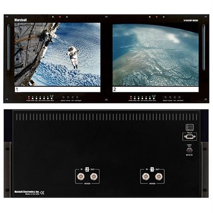 Picture of V-R102DP-HDSDI Dual 10.4' LCD Rack Mount Panel with HDSDI Input