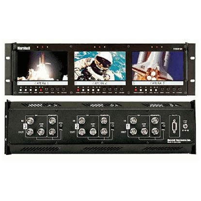 Picture of V-R63P-SDI Triple 5.8” Rack Mounted LCD Panel with 10-bit SDI Input